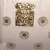 Louis Vuitton B Louis Vuitton White with Gold Canvas Fabric Polka Dots Bowly France