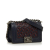 Chanel AB Chanel Blue Dark Blue with Red Maroon Calf Leather Small Woven Boy Flap Bag Italy