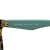 Prada AB Prada Brown with Green PVC Plastic Square Tinted Sunglasses Italy