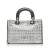 Christian Dior B Dior Silver with Multi Tweed Fabric Small Patch Diorissimo Tote Italy