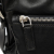 Prada B Prada Black Calf Leather Glace Crossbody Italy