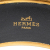 Hermès AB Hermès Brown with Gold Enamel Metal Extra Wide Bangle Austria