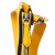 Fendi AB Fendi Yellow Calf Leather Baguette Phone Crossbody Italy