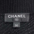 Chanel sweater in black cashmere with silver flowers