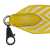 Hermès Zigzag 50mm bag strap in yellow and white chevron canvas PHW