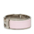Hermès B Hermès Pink Light Pink with Silver Enamel Metal Clic Clac H Bracelet France