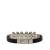 Prada B Prada Black Calf Leather Rhinestone Saffiano Bracelet Italy