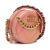 Chanel AB Chanel Pink Lambskin Leather Leather 19 Round Lambskin Clutch With Chain Italy