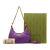 Gucci AB Gucci Purple Calf Leather Aphrodite Shoulder Bag Italy