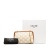 Celine AB Celine White Coated Canvas Fabric Triomphe Clutch On Chain Italy