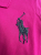 Ralph Lauren Polo pony logo glänzend fuschia L