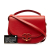 Chanel B Chanel Red Calf Leather Medium Coco Curve Flap Italy