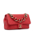 Chanel B Chanel Red Lambskin Leather Leather Small Lambskin Elegant Chain Single Flap Italy