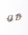 Christian Dior Logo Silver-toned Earrings