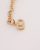 Christian Dior CD Rhinestone Padlock Charm Necklace