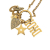 Christian Dior AB Dior Gold Gold Plated Metal Logo Charms Necklace Germany