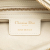 Christian Dior B Dior White Lambskin Leather Leather Medium Lambskin Cannage Studded Supple Lady Dior Italy
