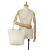 Bottega Veneta B Bottega Veneta White Calf Leather Intrecciato Tote Bag Italy