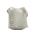 Bottega Veneta B Bottega Veneta White Calf Leather Intrecciato Mini Knot Bucket Bag Italy