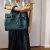Saint Laurent Sac de Jour Baby Leather Dark Green 2-Way Tote