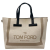 Tom Ford T Tote Canvas and Leather Beige
