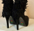 Free Lance Suede fringe wedge booties