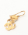 Chanel Coco Mark Stone Gold Earrings