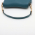 Christian Dior Saddle Grained Calfskin Leather Saddle Handbag No Strap Blue