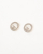 Chanel Coco Mark Circle Rhinestone Earrings