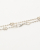 Gucci Interlocking G Flower Chain Silver Necklace