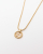 Christian Dior Twist Ring Logo Necklace