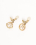 Celine Céline Rhinestone Dangle Clip-on Earrings