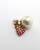 Christian Dior Tribal Pearl Heart Earrings
