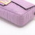 Fendi Baguette Medium FF Tridimensional Leather 2-Ways Baguette Bag Purple