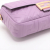 Fendi Baguette Medium FF Tridimensional Leather 2-Ways Baguette Bag Purple