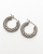 Bottega Veneta Twist Hoop Silver Earrings