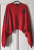 The Kooples Short, wide, bright red sweater with huge sleeves