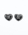 Balenciaga Hearts Rhinestone Earrings