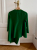 Cos Emerald-colored asymmetrical satin top