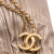 Chanel B Chanel Gold Calf Leather Medium Metallic skin Coco Pleats Drawstring Backpack Italy
