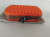 Bottega Veneta Knot Clutch en soie orange et profils  en serpent' d'eau