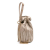 Chanel B Chanel Gold Calf Leather Small Metallic skin Coco Pleats Drawstring Backpack Italy