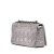 Christian Dior B Dior Silver Calf Leather Medium Metallic skin Cannage Supple Caro Bag Italy