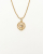 Christian Dior Twist Ring Logo Necklace