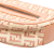 Fendi B Fendi Brown Beige Canvas Fabric Zucchino Crossbody Italy
