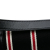 Saint Laurent AB Saint Laurent Black with Multi Canvas Fabric Small Striped Solferino Satchel In Box Italy