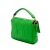 Fendi B Fendi Green Lime Calf Leather Mini Zucca Embossed Baguette Satchel Italy