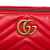 Gucci AB Gucci Red Calf Leather GG Marmont Matelasse Shoulder Bag Italy