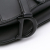 Christian Dior B Dior Black Calf Leather Mini Ultra Matte skin Saddle Bag Italy