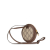 Gucci AB Gucci Brown Beige Coated Canvas Fabric Mini GG Supreme Ophidia Round Neck Pouch Italy